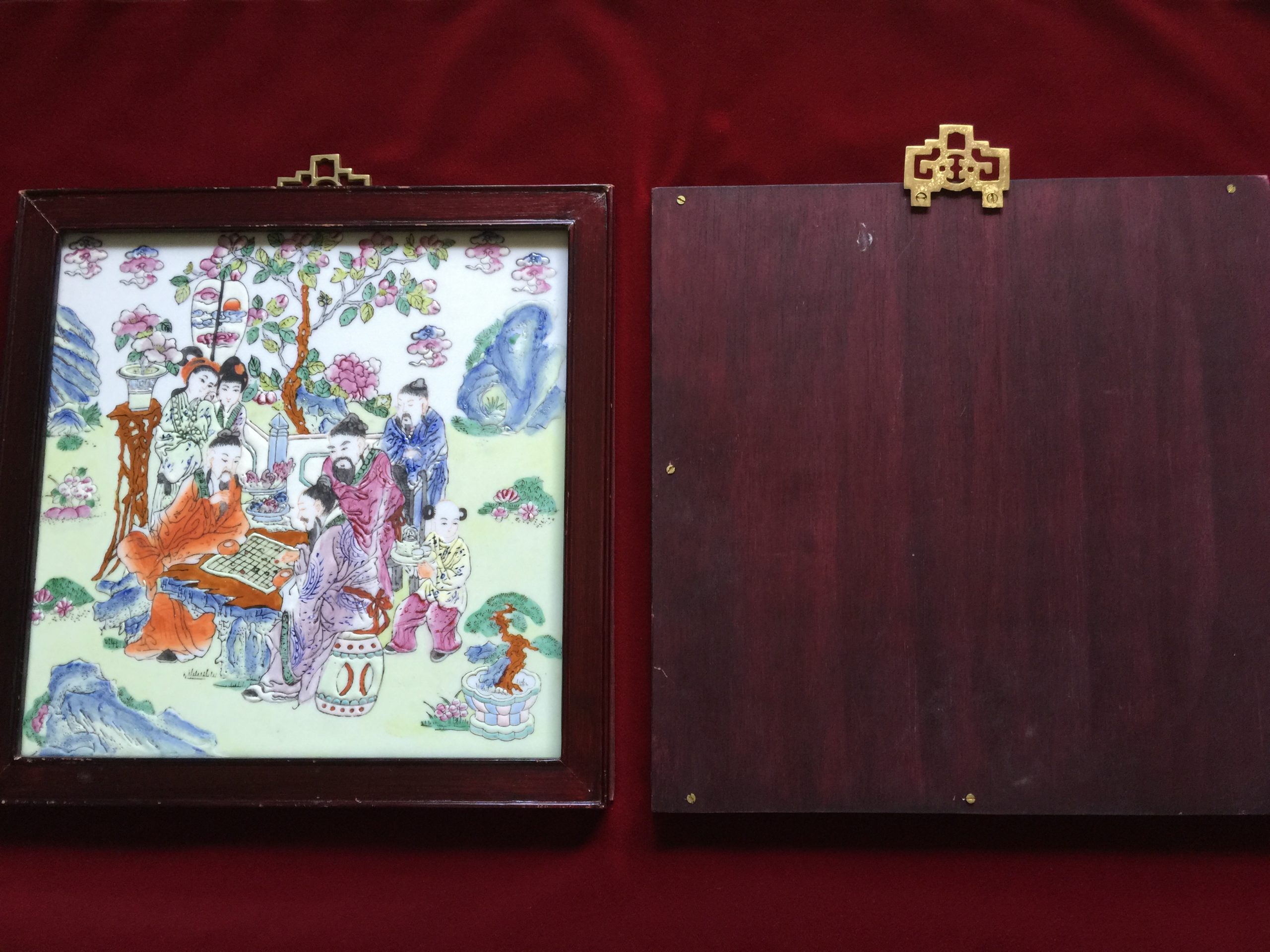 Chinese Famille Rose Plaques-6