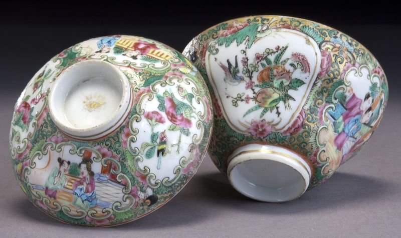 Chinese Qing rose medallion porcelain-7